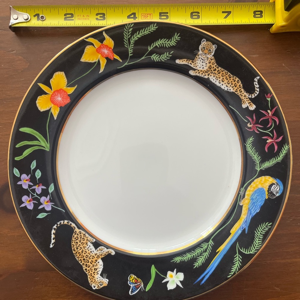 Lynn Chase Jaguar Jungle Dessert Plate